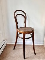 Full view of antique bentwood chair