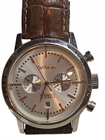 Front view of Guy David watch showing dial, sub-dials and case