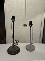 Both lamp bases side by side on table