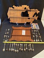 Full lot view with racks and spoons arranged