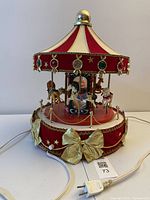 Full view of carousel with power cord visible