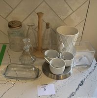 Group shot of all kitchen serveware items
