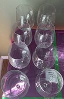 Top view showing all 8 glasses