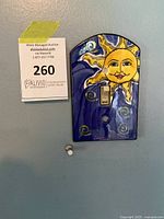 Front view of ceramic switch plate mounted on wall