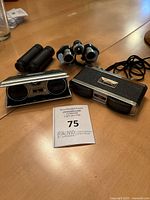 Group shot of three binoculars showing overall styles and materials