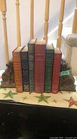 Books and both bookends on display