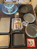 Group shot showing all bakeware and decorating items