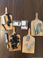 Group shot of all items on table