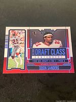 Front of 2023 Panini Contenders Historic Draft Class Deion Sanders card