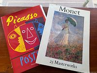 Front covers of both art books