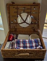 closed basket open showing full interior and contents