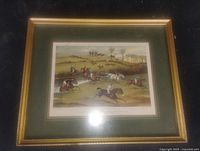 Framed lithograph full view