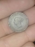 Obverse showing Queen Victoria portrait and legend