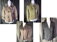 Group shot of four women’s jackets on mannequins