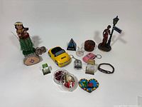 Entire lot arranged on white background