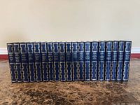 Full row of 19 uniformly bound Agatha Christie hardcovers
