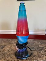 Full view assembled lava lamp with cord