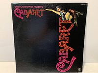 Front sleeve of Cabaret soundtrack LP showing artwork and catalog details