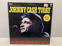 Front cover of Johnny Cash Today vinyl LP in shrink wrap