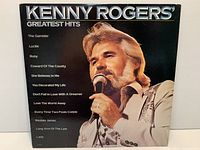 Front sleeve of Kenny Rogers' Greatest Hits vinyl LP