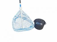 Overall view of net and pot