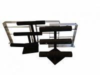 Front view of bracelet stands and necklace rack