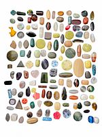 Full spread of approximately 120 assorted beads