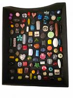 Full tray of assorted beads