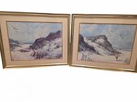 Both framed prints side by side showing overall appearance