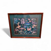 Framed lithograph front view