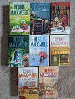 All eight Debbie Macomber paperbacks laid out