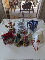 group shot of all twelve Christmas decor items