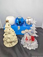 Group shot of all five holiday décor items