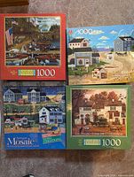 All four puzzle boxes front view