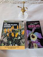 Both books front covers and glass plant mister