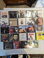 All 24 CDs laid out in 5-across grid showing fronts of jewel cases