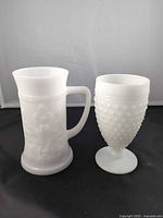 Goblet and stein front view