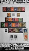 Full album page showing all 26 stamps