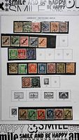 Full album page showing all 29 German stamps mounted