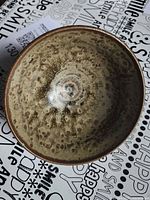 Top view showing interior spiral glaze pattern