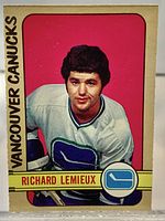 Front of 1972-73 O-Pee-Chee #202 Richard Lemieux Vancouver Canucks rookie card
