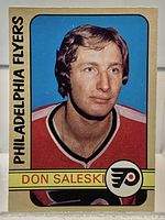 Front view of 1972-73 O-Pee-Chee Don Saleski #213 hockey card
