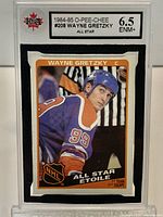 Front view of encapsulated Wayne Gretzky O-Pee-Chee card showing KSA grade label and card design
