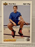 Front of 1991-92 Upper Deck Pavel Bure rookie card #54
