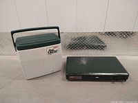 Cooler and closed stove side by side