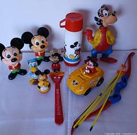 Group shot showing all Disney items in lot
