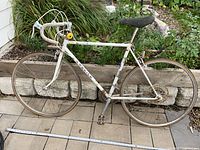 Full side view of Sekine road bike showing frame, wheels, handlebars