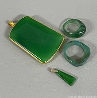 overview of all four jade jewellery pieces