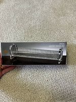 Front of boxed crystal Harmony cracker tray