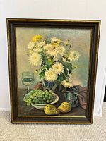 Full framed print showing entire still life composition